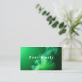 Kleurrijke Groene Rook Vape Shop Visitekaartje (Staand voorkant)