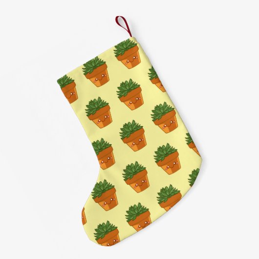 Kleurrijke Groene Succulente Pot Centrumstuk Kleine Kerstsok (Achterkant (Hangend))