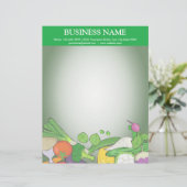 Kleurrijke groenten | Basiswinkel Persoonlijk Briefhoofd (Staand voorkant)