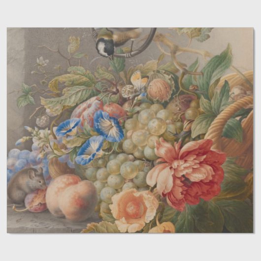 Kleurrijke groenten cadeaupapier (Vlak)