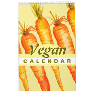 Kleurrijke groenten en fruit 2025 Vegan Kalender