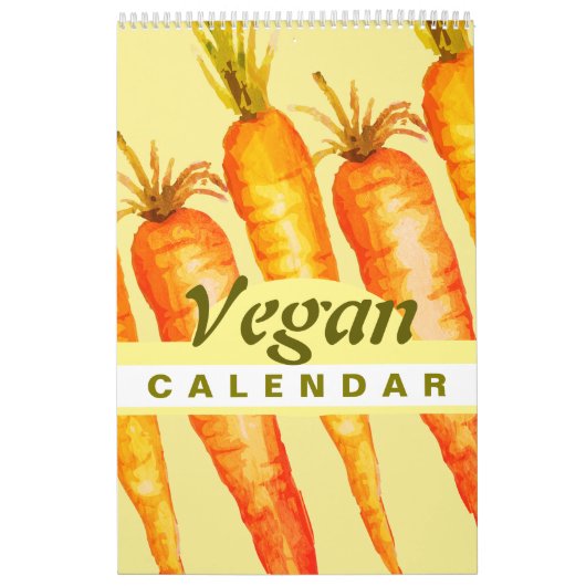 Kleurrijke groenten en fruit 2026 Vegan Kalender (Hoes)
