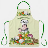 Kleurrijke groenten groenten groenten en fruit op schort (Voorkant)