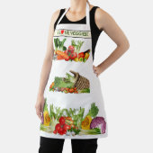 Kleurrijke groenten Ik hou van groenten Aangepaste Schort (Insitu)