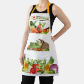 Kleurrijke groenten ik hou van Veggies aangepaste  Schort (Insitu)