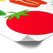 Kleurrijke groenten. poster (Hoek)