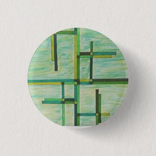 Kleurrijke Groenten Ronde Button 3,2 Cm (Voorkant)