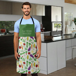Kleurrijke groenten schort