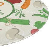 Kleurrijke groenten snijplank (Hoek)