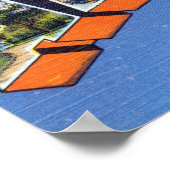  kleurrijke groeten uit Atlanta Georgia Poster (Hoek)