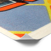  kleurrijke groeten uit Chicago Illinois Poster (Hoek)