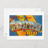  kleurrijke groeten uit Cincinnati Ohio Briefkaart (Voorkant / Achterkant)