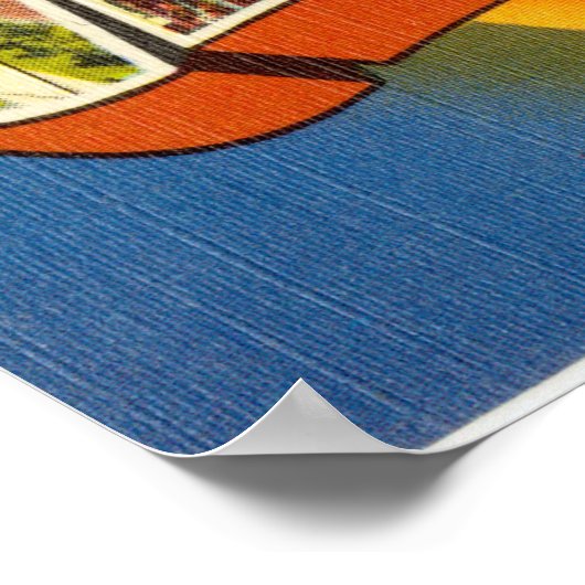  kleurrijke groeten uit Cincinnati Ohio Poster (Hoek)