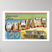  kleurrijke groeten uit het Poster van Oklahoma (Voorkant)