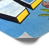  kleurrijke groeten uit het Poster van Vermont (Hoek)