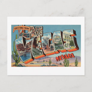  kleurrijke groeten uit Las Vegas Nevada Briefkaart