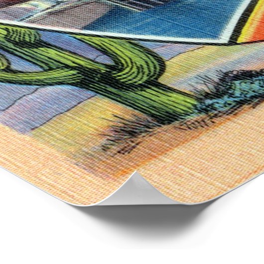  kleurrijke groeten uit Las Vegas Nevada P Poster (Hoek)