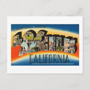 kleurrijke groeten uit Los Angeles Briefkaart