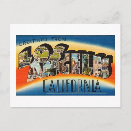  kleurrijke groeten uit Los Angeles Briefkaart (Voorkant)