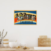  kleurrijke groeten uit Los Angeles Poster (Keuken)
