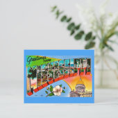 Kleurrijke groeten uit Mississippi  Briefkaart (Staand voorkant)