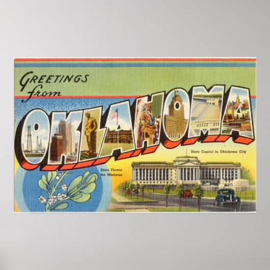  kleurrijke groeten uit Oklahoma Poster (Voorkant)