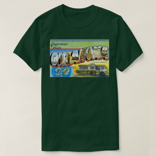 kleurrijke groeten uit Oklahoma T-shirt (Design voorkant)