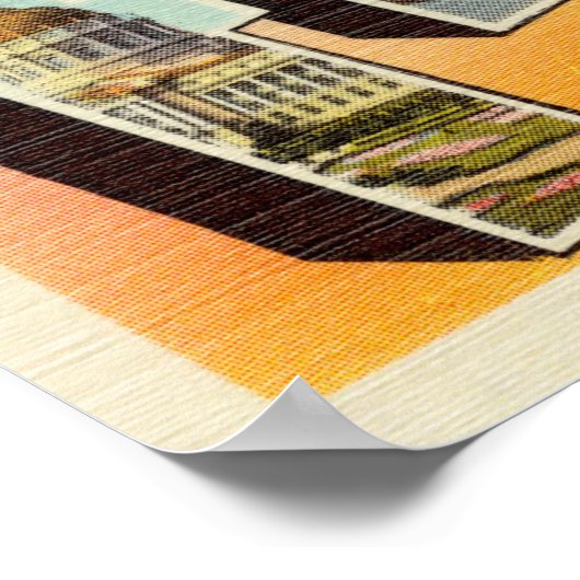  kleurrijke groeten uit San Francisco Poster (Hoek)