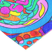 kleurrijke groovitsrust en liefde korte tafelloper (Hoek)