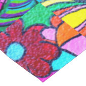 kleurrijke groovitsrust en liefde tafelkleed (Gekanteld)