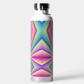 Kleurrijke groovy 70'er jaren retro waterfles (Links)