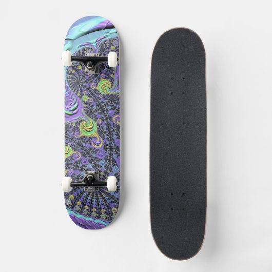 Kleurrijke Groovy Boho Hippie Funky Abstract Fract Persoonlijk Skateboard (Voorkant)