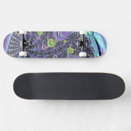 Kleurrijke Groovy Boho Hippie Funky Abstract Fract Persoonlijk Skateboard (Horizontaal)