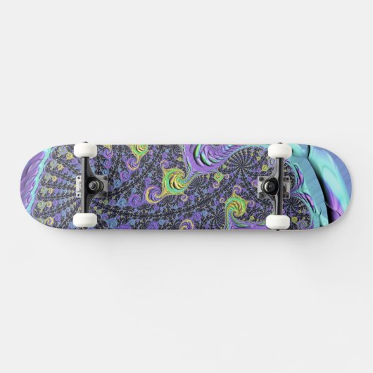 Kleurrijke Groovy Boho Hippie Funky Abstract Fract Persoonlijk Skateboard (Horizontaal)