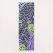 Kleurrijke Groovy Boho Hippie Funky Abstract Fract Yogamat (Achterkant)
