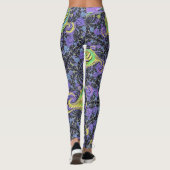 Kleurrijke Groovy Boho Hippie Funky Abstracte Frac Leggings (Achterkant)