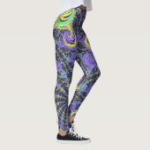 Kleurrijke Groovy Boho Hippie Funky Abstracte Frac Leggings (Rechts)