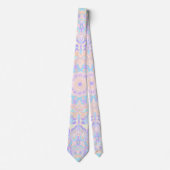 Kleurrijke Groovy Boho Hippie Funky Pastel Mandala Stropdas (Voorkant)