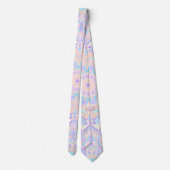 Kleurrijke Groovy Boho Hippie Funky Pastel Mandala Stropdas (Achterkant)