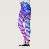 Kleurrijke Groovy Funky Trippy Waves Abstracte kun Leggings (Links)