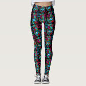 Kleurrijke Groovy Hamsas Leggings (Voorkant)