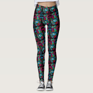 Kleurrijke Groovy Hamsas Leggings