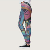 Kleurrijke Groovy Magic Mushrooms Leggings (Links)