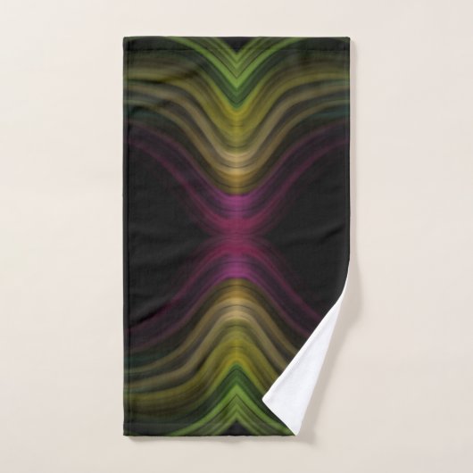 Kleurrijke Groovy Psychedelic Pattern Abstracte Ku Bad Handdoek (Handdoek)