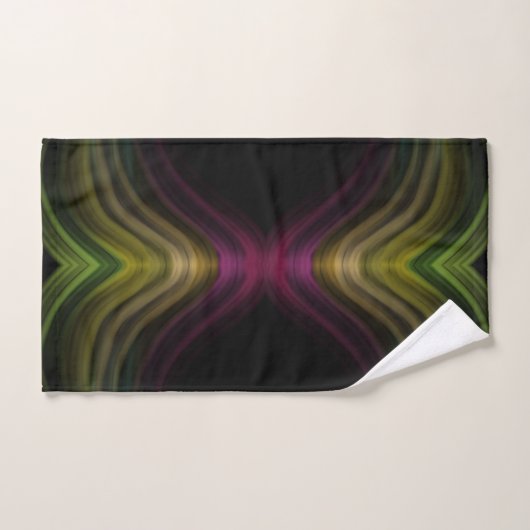 Kleurrijke Groovy Psychedelic Pattern Abstracte Ku Bad Handdoek (Handdoek)