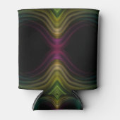 Kleurrijke Groovy Psychedelic Pattern Abstracte Ku Blikjeskoeler (Voorkant)