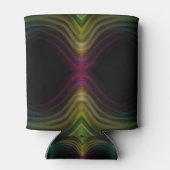 Kleurrijke Groovy Psychedelic Pattern Abstracte Ku Blikjeskoeler (Achterkant)