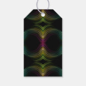 Kleurrijke Groovy Psychedelic Pattern Abstracte Ku Cadeaulabel (Voorkant)