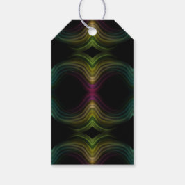 Kleurrijke Groovy Psychedelic Pattern Abstracte Ku Cadeaulabel