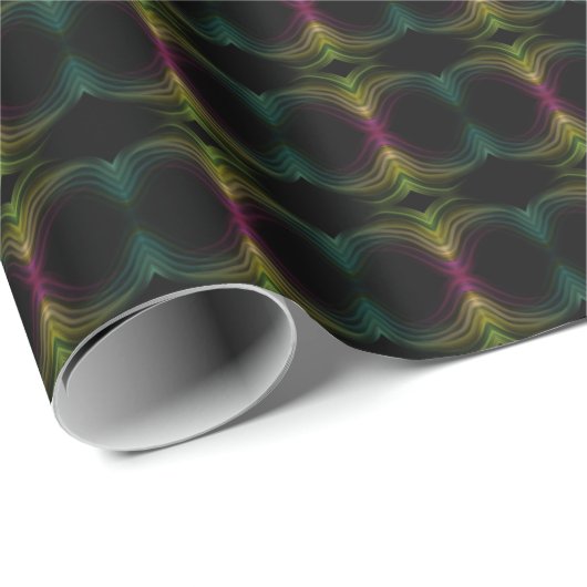 Kleurrijke Groovy Psychedelic Pattern Abstracte Ku Cadeaupapier (Rol Hoek)